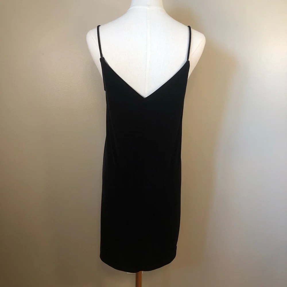 rag & bone Black Velvet Sleeveless Dress Size S Petite